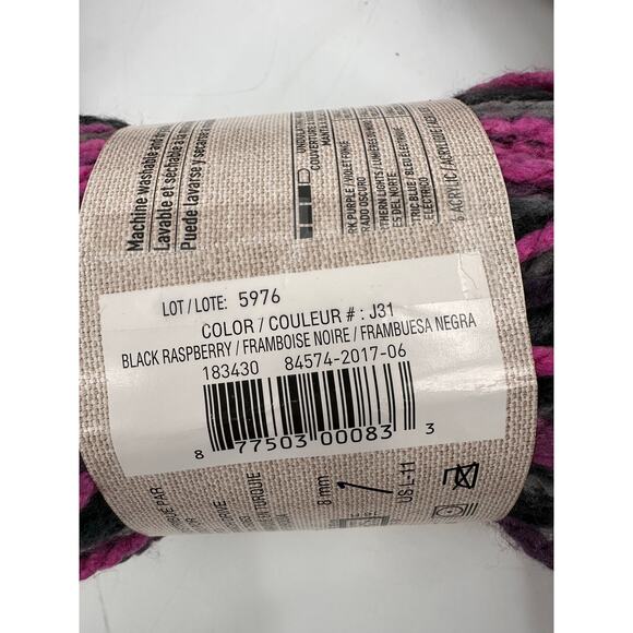 Loops & Threads Country Loom YARN Tapestry Purple Gray Super Bulky 2 skeins - Picture 4 of 6